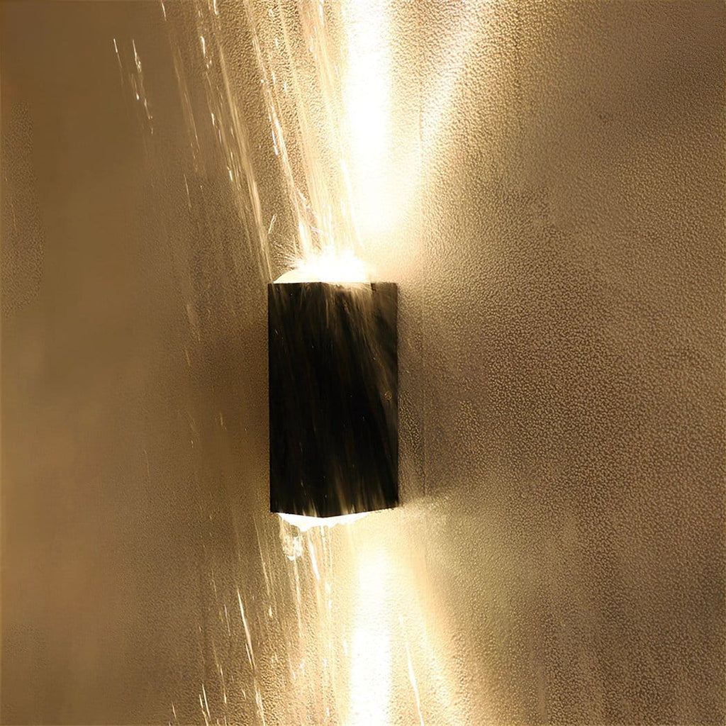 Applique murale extérieure avec faisceau lumineux zoom