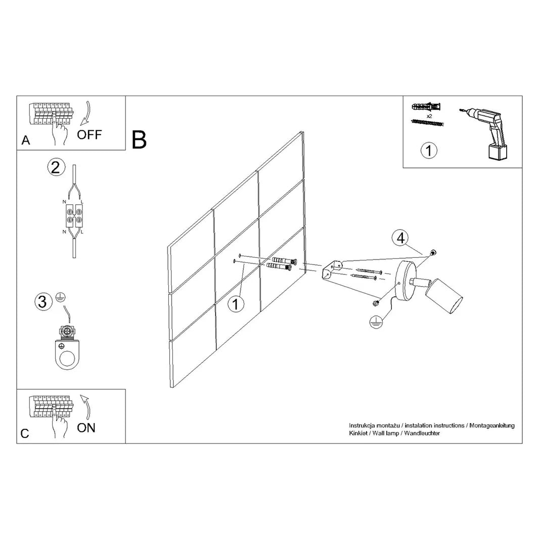 applique-murale-orientable-glintz-iris-schema-de-montage