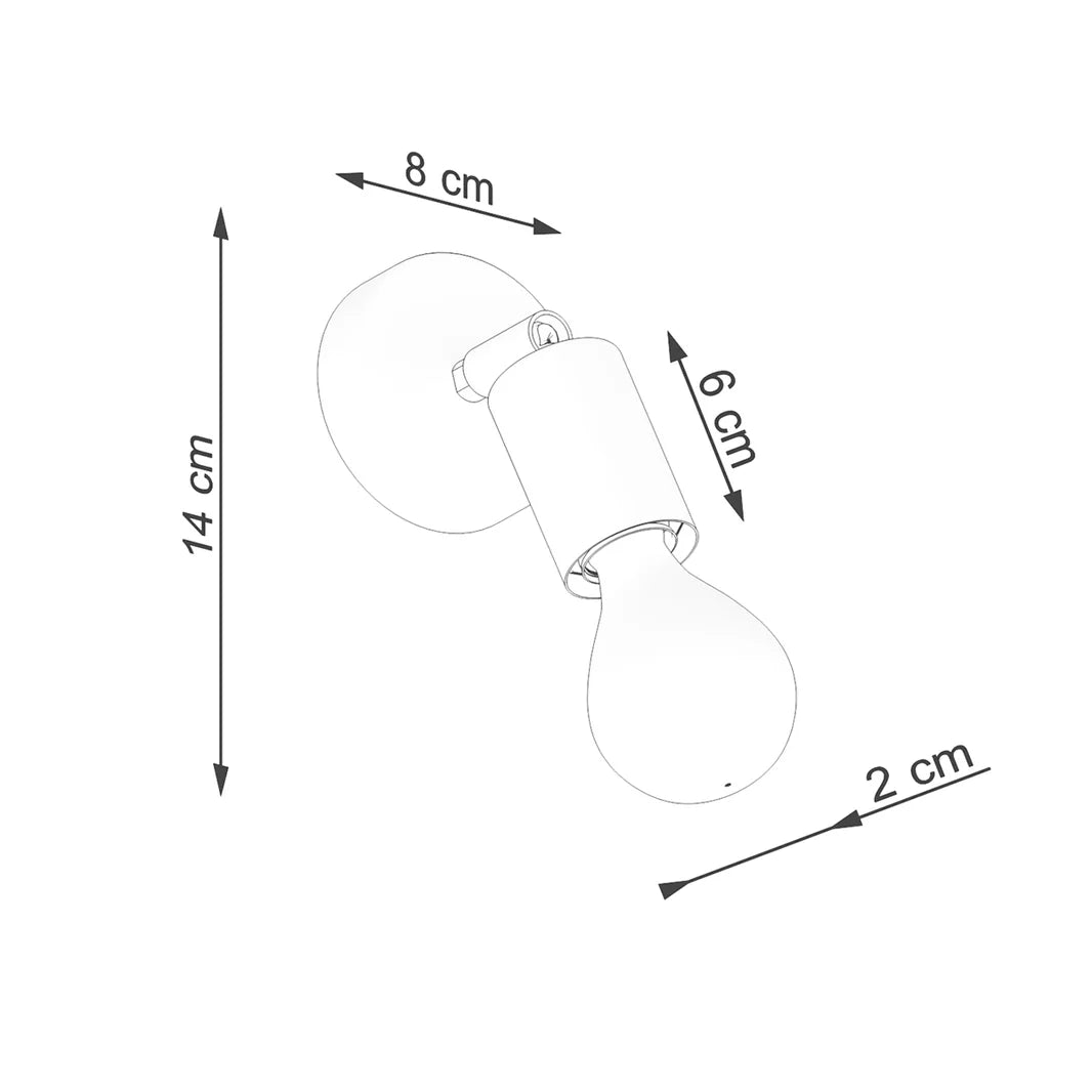 applique-murale-orientable-iris-dimension-schema